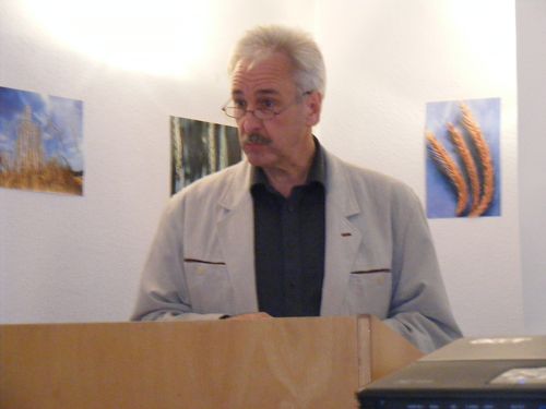 Müllermeister Hans Isemann bei seinem Vortrag